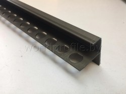 F-образный профиль для плитки и ступеней, бронза мат., 270 см